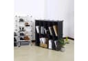 Woltu Schuhkommode 10 Fächer Schwarz Weiß DIY Schuhschrank Bild 1