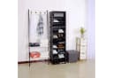 Woltu Schuhkommode 10 Fächer Schwarz Weiß DIY Schuhschrank Bild 5