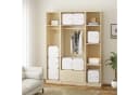 Woltu Aufbewahrungsbox 9-tlg. DIY Kleiderschrank Regalsystem Weiß/Schwarz Bild 4