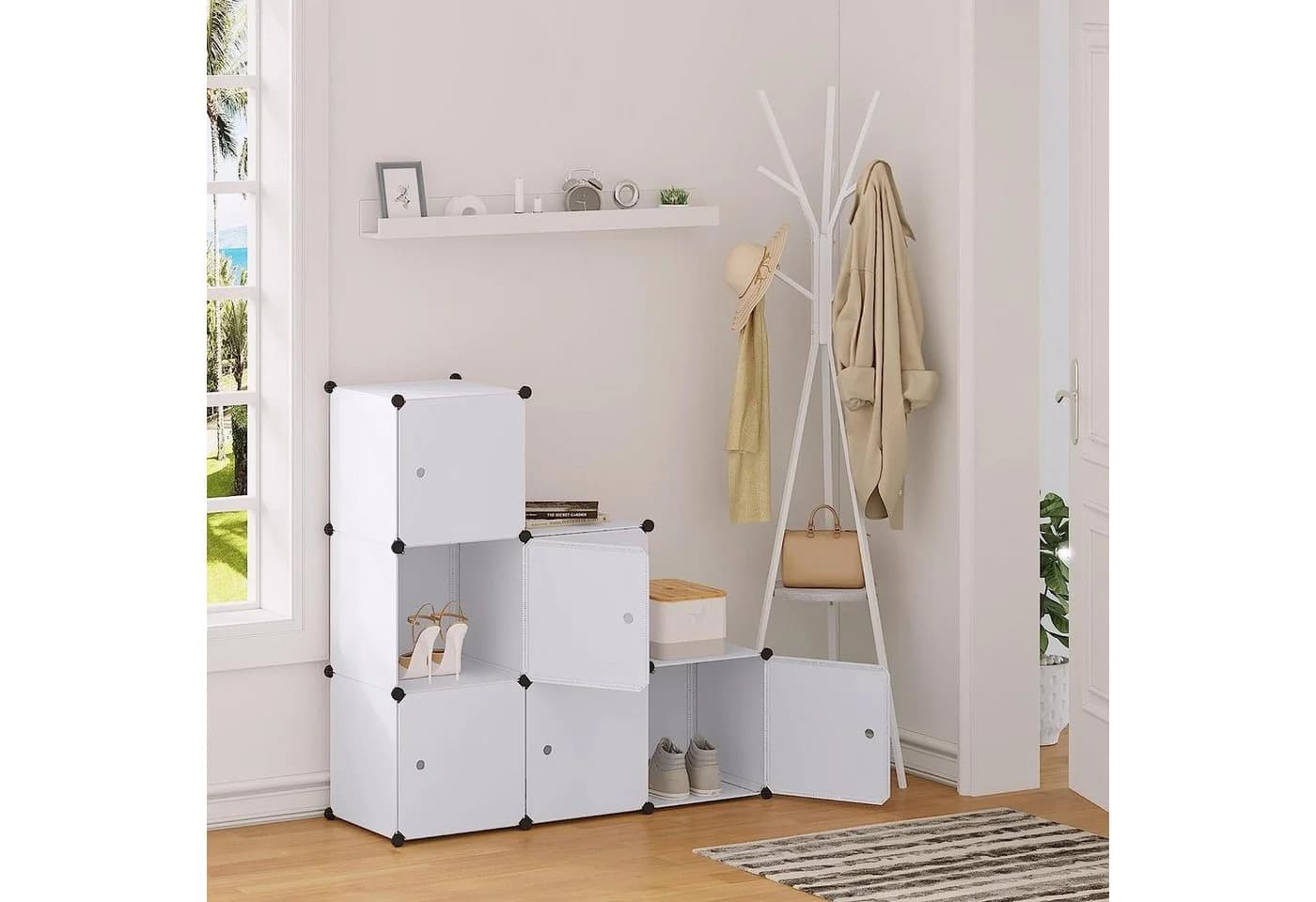 Woltu Aufbewahrungsbox 6 St. DIY Kleiderschrank Regalsystem Kunststoff