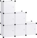 Woltu Aufbewahrungsbox 6 St. DIY Kleiderschrank Regalsystem Kunststoff Bild 2