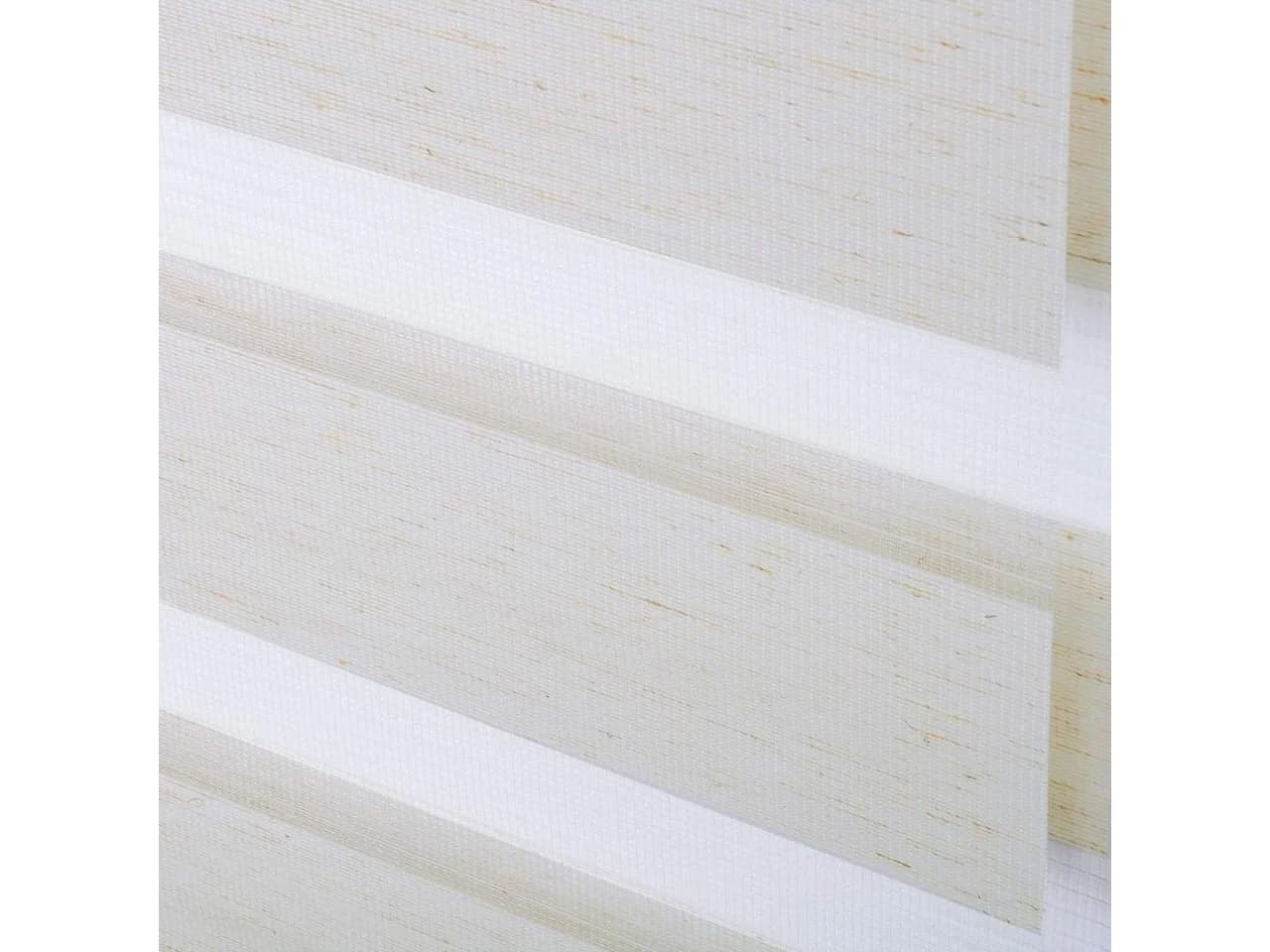 Woltu Doppelrollo Klemmfix Polyester Lichtschutz Verdunkelnd Braun - Bild 4