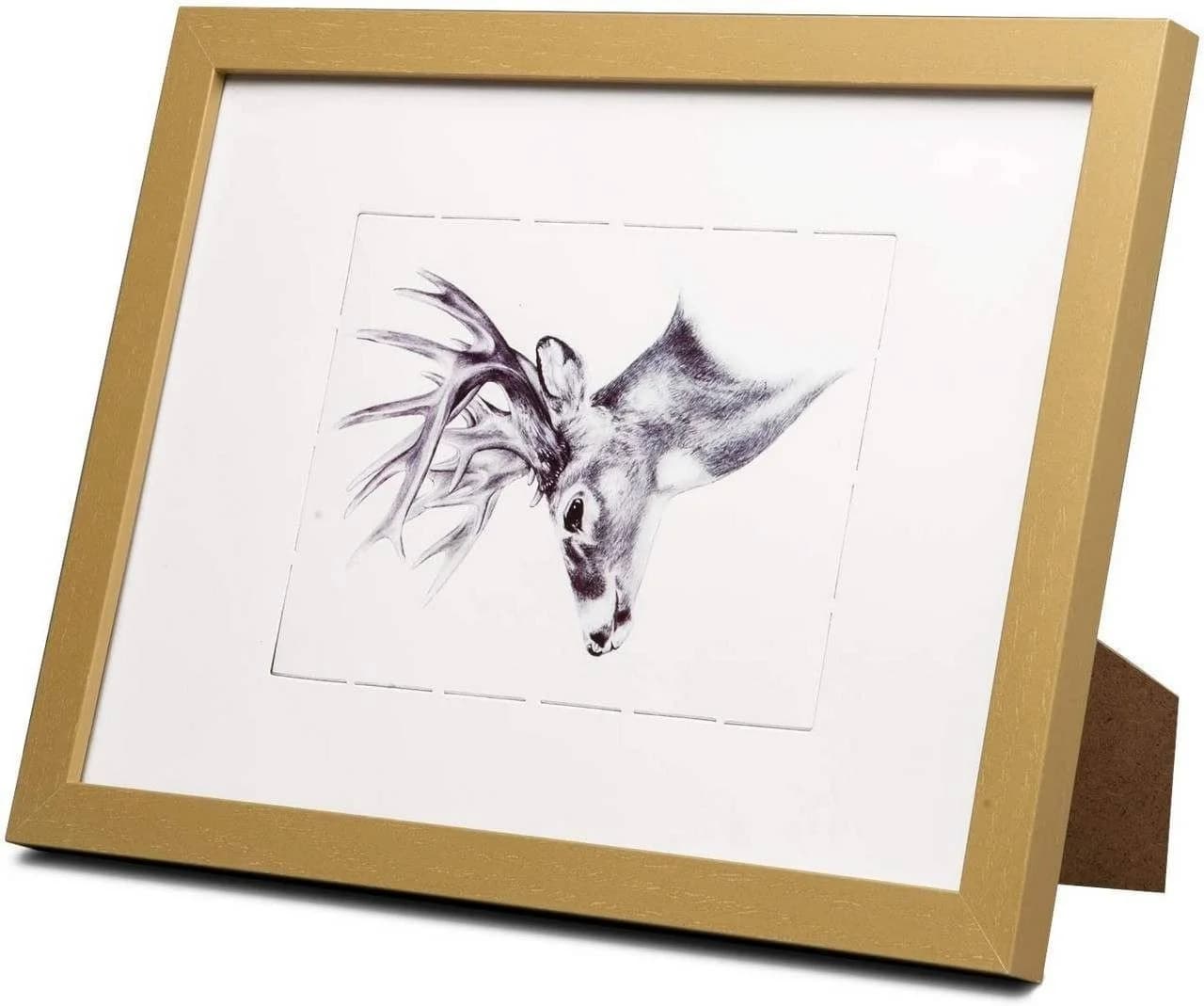 Woltu Bilderrahmen Set 10-tlg. Schwarz MDF mit Plexiglas - Bild 5