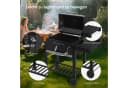 Woltu Holzkohlegrill Standgrill mit Rollen höhenverstellbar Bild 4