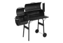 Woltu Holzkohlegrill 2 Kammern Standgrill Schwarz mit Rollen Bild 2