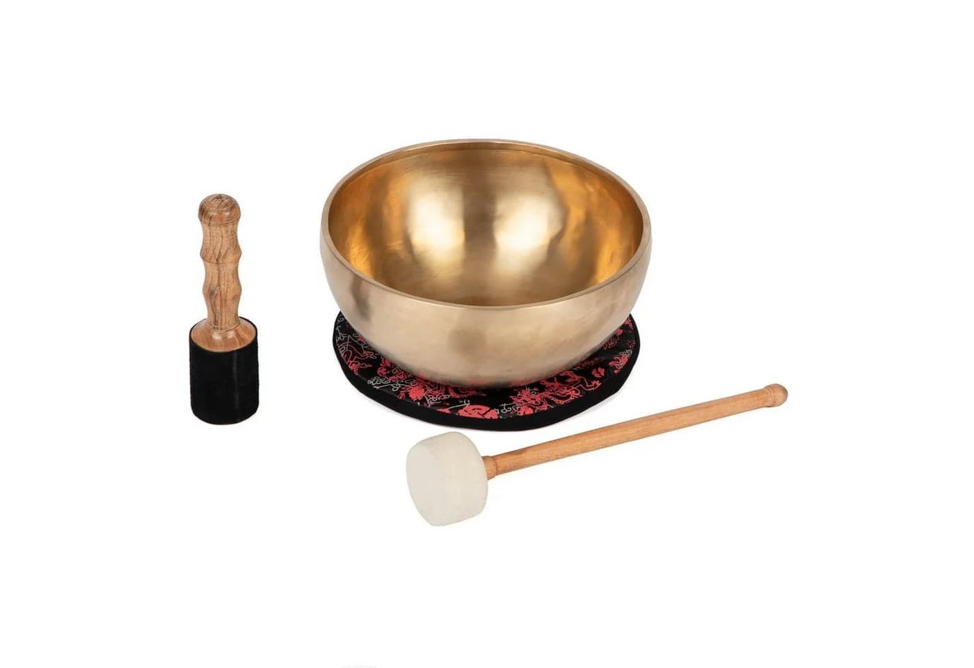 bodhi Tibetische Klangschale Singing Bowl Handgefertigt Gold - Bild 2