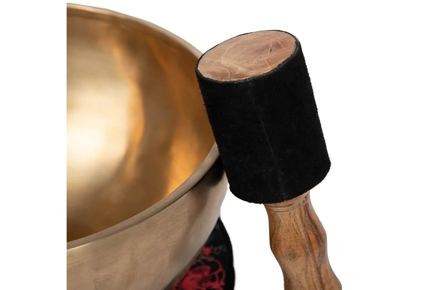 bodhi Tibetische Klangschale Singing Bowl Handgefertigt Gold - Bild 4