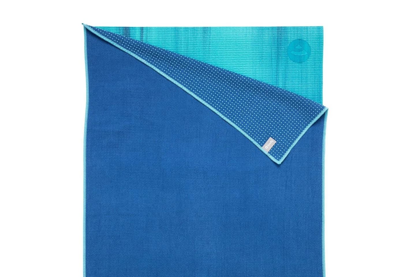 bodhi Sporthandtuch Yogatuch GRIP ² - Blau/Aqua Mikrofaser - Bild 2