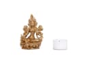 bodhi Grüne Tara Statue Messing 9 cm Bild 1