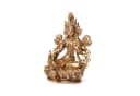 bodhi Grüne Tara Statue Messing 9 cm Bild 2