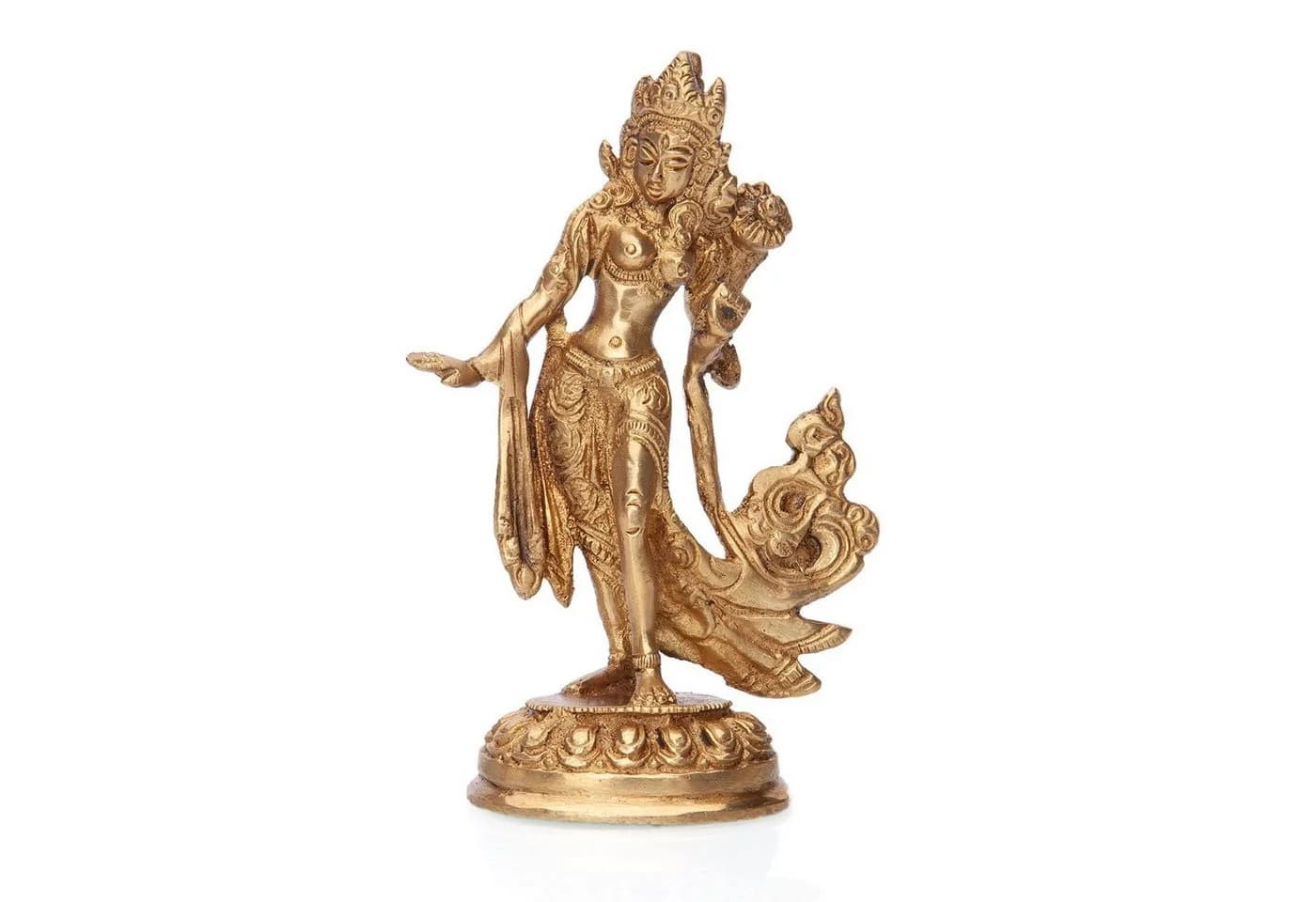 bodhi Tanzende Tara Statue Messing 13 cm - Bild 2