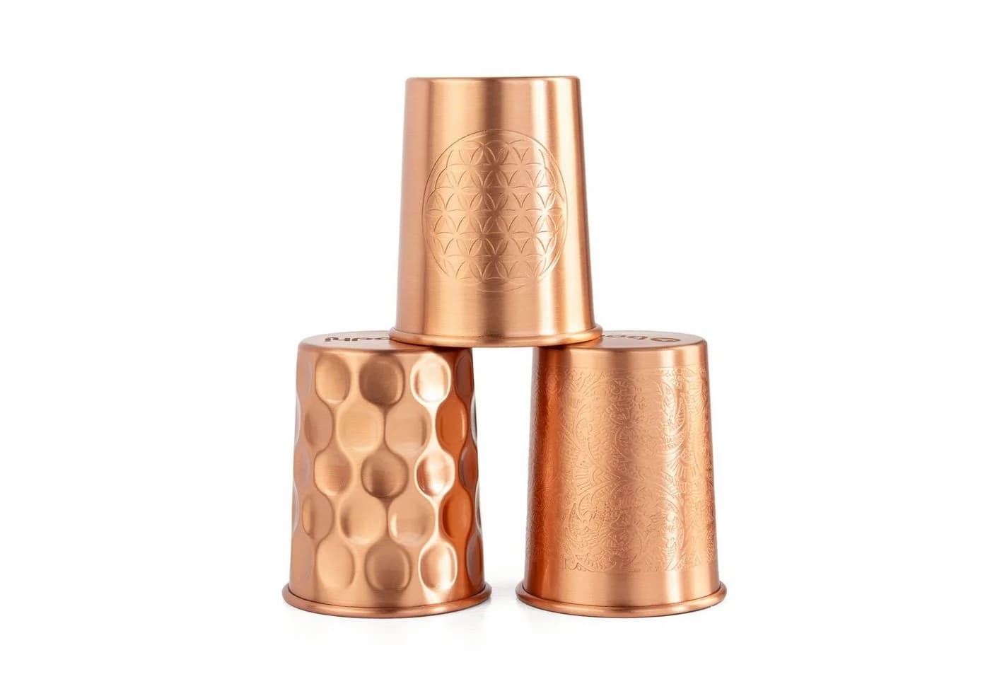 bodhi Kupferbecher 2er Set 250 ml Ornamente