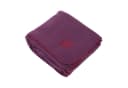 bodhi Wohndecke Yogadecke ASANA BLANKET Dunkel Aubergine mit OM-Stickerei Bild 2