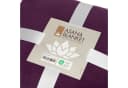 bodhi Wohndecke Yogadecke ASANA BLANKET Dunkel Aubergine mit OM-Stickerei Bild 4