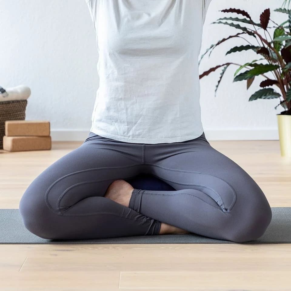 bodhi Meditationskissen RONDO ECO Bio-Baumwolle Dinkel light taupe - Bild 5