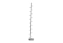 DESIGN DELIGHTS CD-Ständer TOWER Silber Metall Bild 1