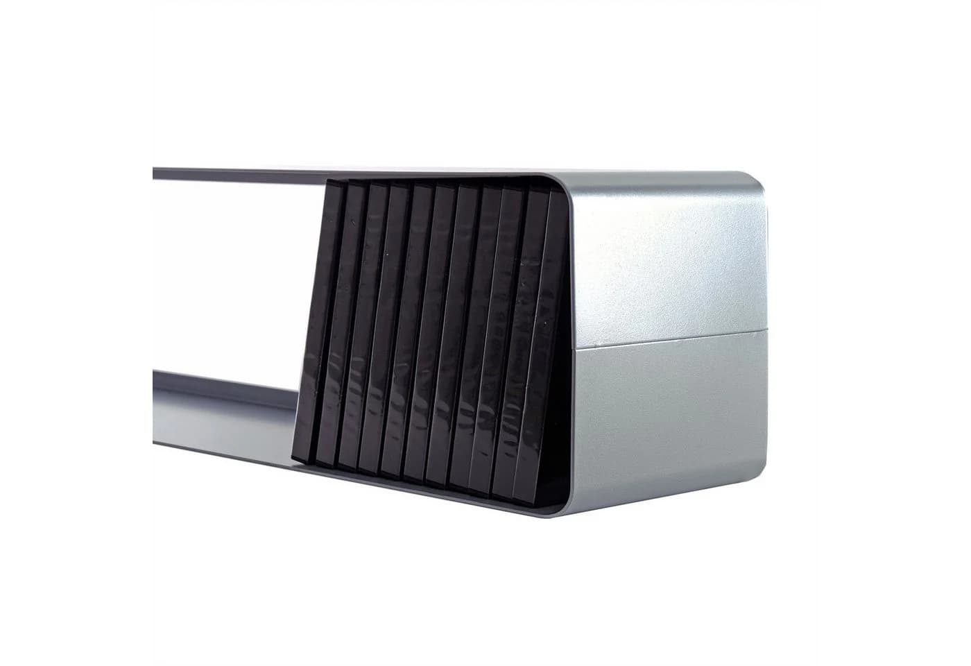 DESIGN DELIGHTS CD-Regal Retro Design Cube Silber - Bild 4