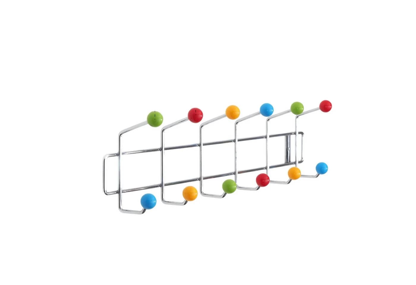 DESIGN DELIGHTS Wandgarderobe Colour Ball farbenfrohe Wandgarderobe mit 12 Kugeln - Bild 2