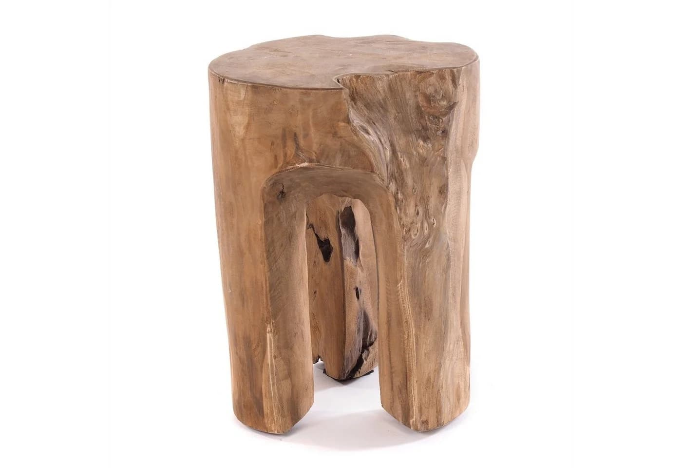 DESIGN DELIGHTS Baumstamm Hocker LOG Natur Massivholz Sitzhocker - Bild 2