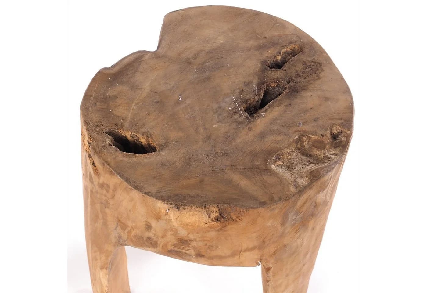 DESIGN DELIGHTS Baumstamm Hocker LOG Natur Massivholz Sitzhocker - Bild 4