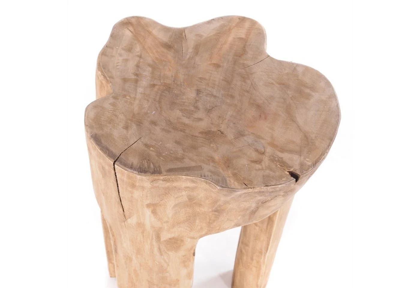 DESIGN DELIGHTS Baumstamm Hocker LOG Natur Massivholz Sitzhocker - Bild 5