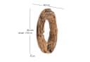 DESIGN DELIGHTS Wandspiegel RUNDER SPIEGEL Holz massiv 60 Treibholz Ø 60 cm Bild 1