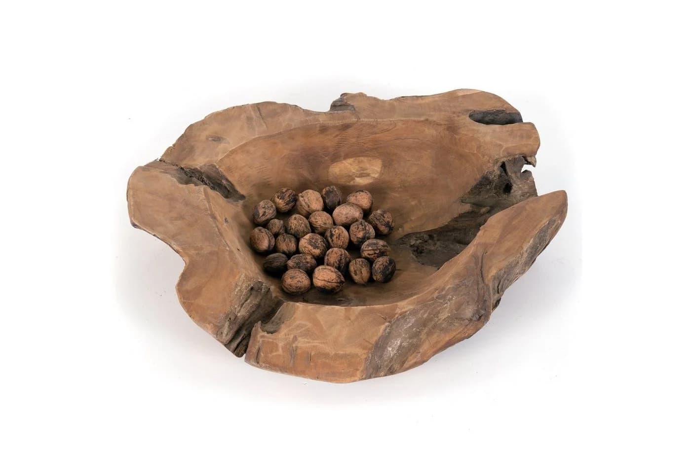 DESIGN DELIGHTS Dekoschale Holz massiv ROOTS 40 Naturbelassen - Bild 3