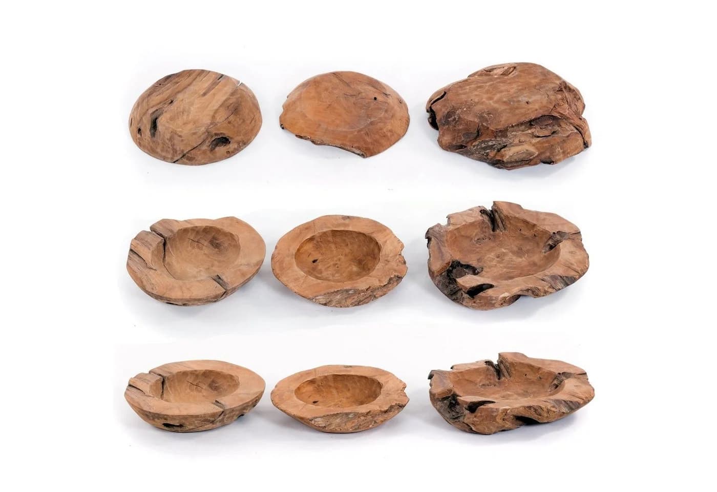 DESIGN DELIGHTS Dekoschale Holz massiv ROOTS 40 Naturbelassen - Bild 5
