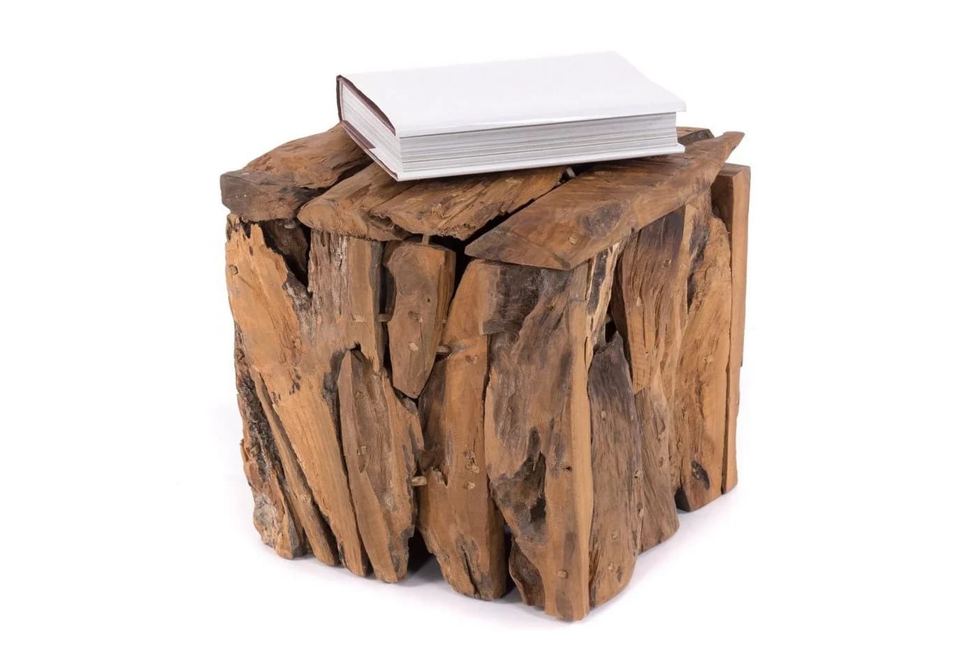 DESIGN DELIGHTS Hocker SITZBOX Holz massiv 30cm Rustikal - Bild 3