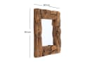 DESIGN DELIGHTS Wandspiegel Holz massiv 50x50 cm rustikal Bild 1