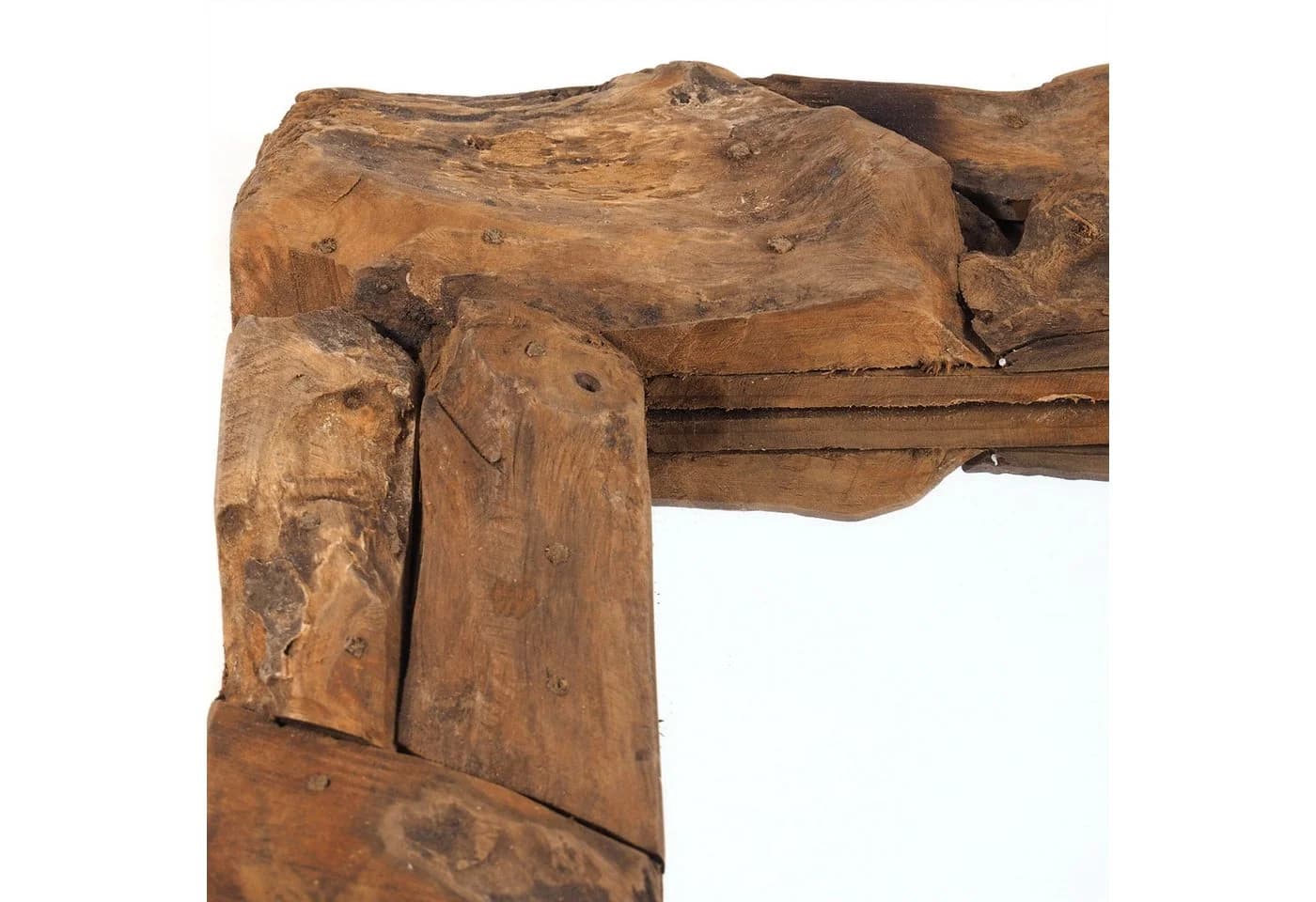 DESIGN DELIGHTS Wandspiegel Holz massiv 50x50 cm rustikal - Bild 5