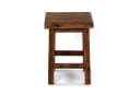 DESIGN DELIGHTS Hocker MASSIV 48 Mahagoni 48x35cm Sitzhocker Holz Bild 1