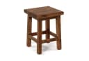 DESIGN DELIGHTS Hocker MASSIV 48 Mahagoni 48x35cm Sitzhocker Holz Bild 2