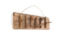 DESIGN DELIGHTS Wandgarderobe SAMOA Altholz massiv 6 Haken Bild 2