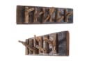DESIGN DELIGHTS Wandgarderobe SAMOA Altholz massiv 6 Haken Bild 3