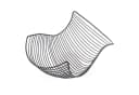 DESIGN DELIGHTS Obstkorb SALOMON Schwarz Metall Geschwungen Bild 2