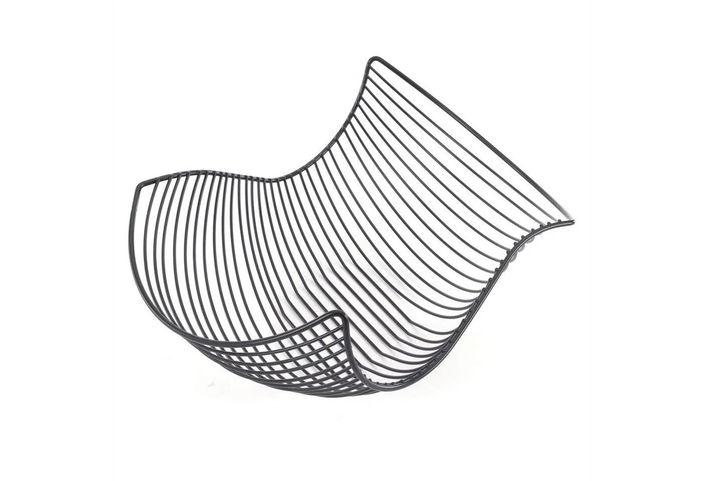 DESIGN DELIGHTS Obstkorb SALOMON Schwarz Metall Geschwungen - Bild 2