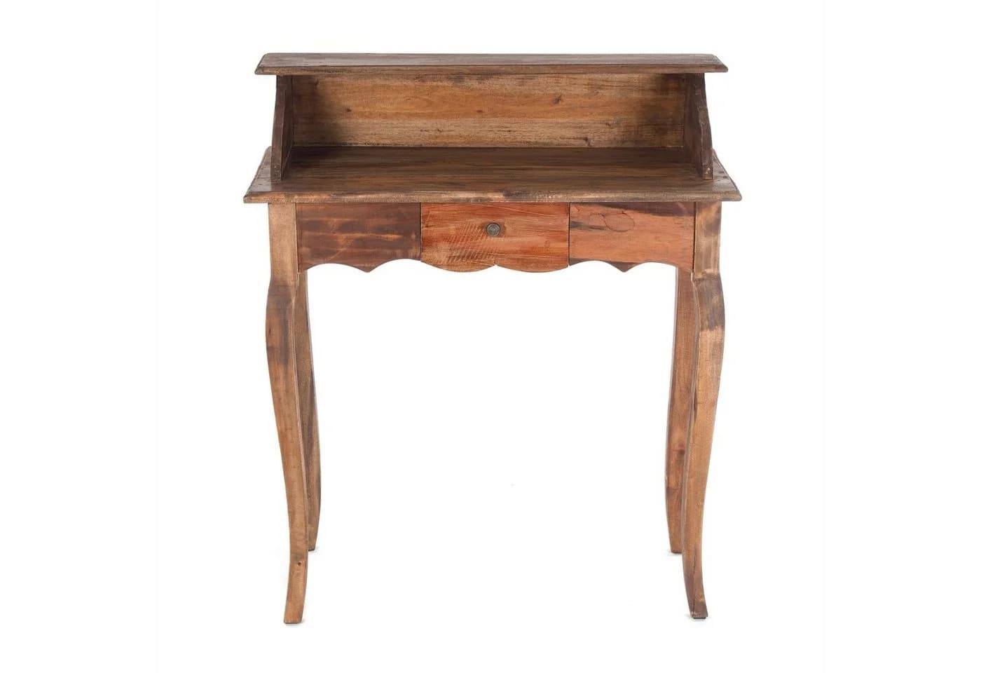DESIGN DELIGHTS Sekretär Massivholz Altholz Braun Landhausstil
