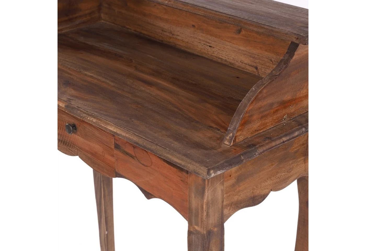 DESIGN DELIGHTS Sekretär Massivholz Altholz Braun Landhausstil - Bild 5