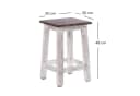 DESIGN DELIGHTS Hocker MADERO Rustikal Altholz Massivholz Bild 1