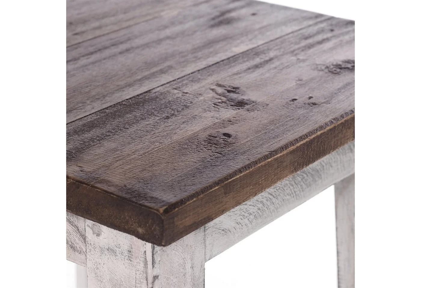 DESIGN DELIGHTS Hocker MADERO Rustikal Altholz Massivholz - Bild 4