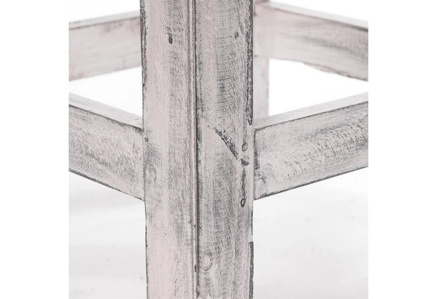 DESIGN DELIGHTS Hocker MADERO Rustikal Altholz Massivholz - Bild 5