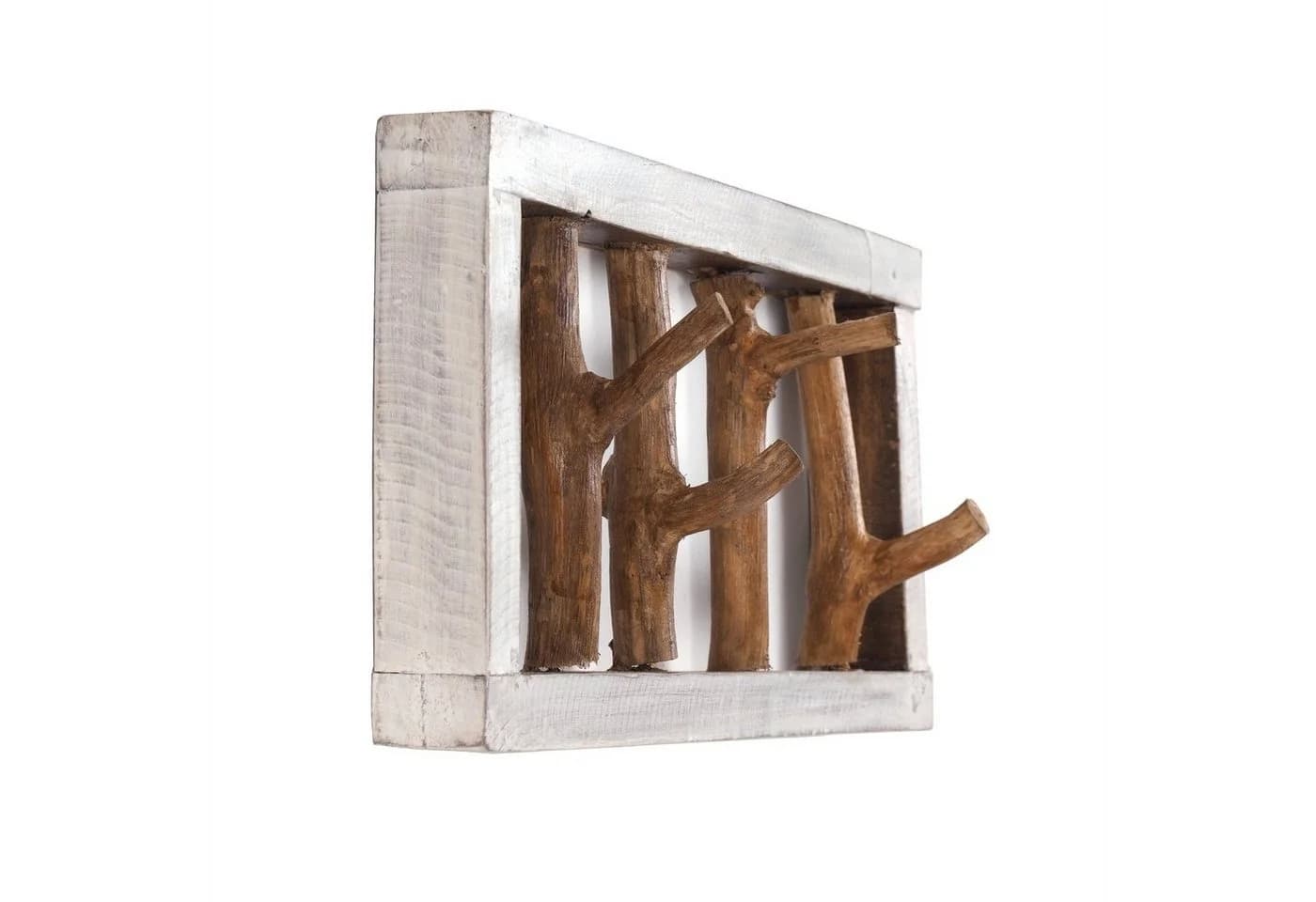 DESIGN DELIGHTS Wandgarderobe Treibholz 4 Haken 45x23 cm - Bild 5