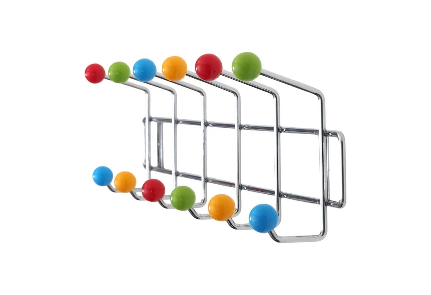 DESIGN DELIGHTS Wandgarderobe COLOUR BALL 12 Haken Silber/Bunt - Bild 2