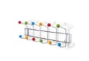 DESIGN DELIGHTS Wandgarderobe COLOUR BALL 12 Haken Silber/Bunt Bild 4