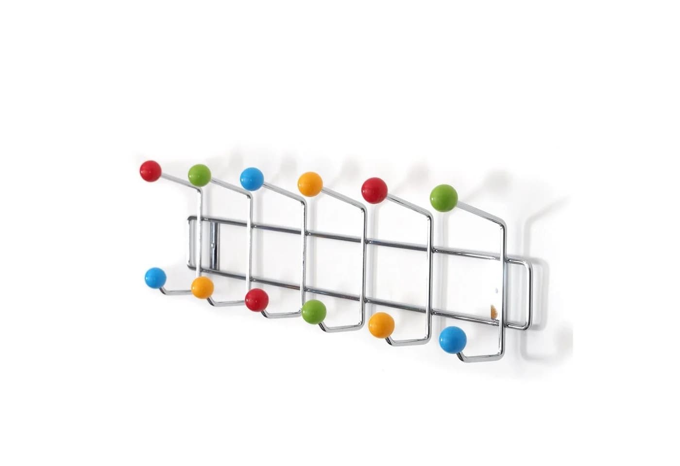 DESIGN DELIGHTS Wandgarderobe COLOUR BALL 12 Haken Silber/Bunt - Bild 4