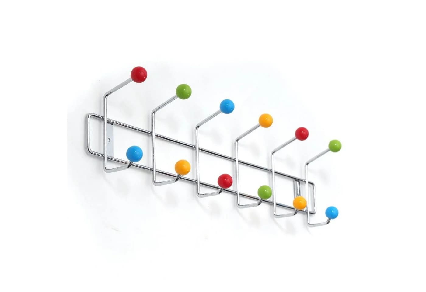 DESIGN DELIGHTS Wandgarderobe COLOUR BALL 12 Haken Silber/Bunt - Bild 5