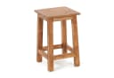 DESIGN DELIGHTS Hocker MADERO Rustikal Massivholz Honigfarben Bild 2