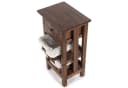 DESIGN DELIGHTS Telefontisch RATTAN 70 Altholz mit Rattan Körben Bild 4