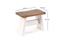 DESIGN DELIGHTS Hocker SCHEMEL 40 Altholz massiv weiß Bild 1